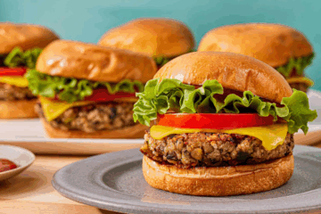 Vegan Burgers with Hing