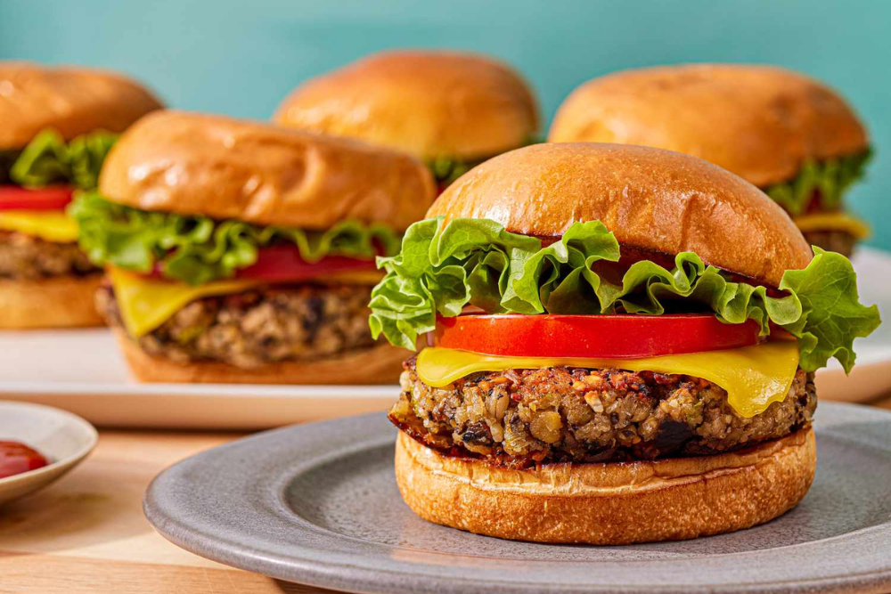 Vegan Burgers with Hing