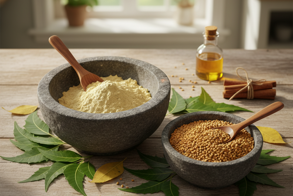 hing and fenugreek for gut and hormonal balance