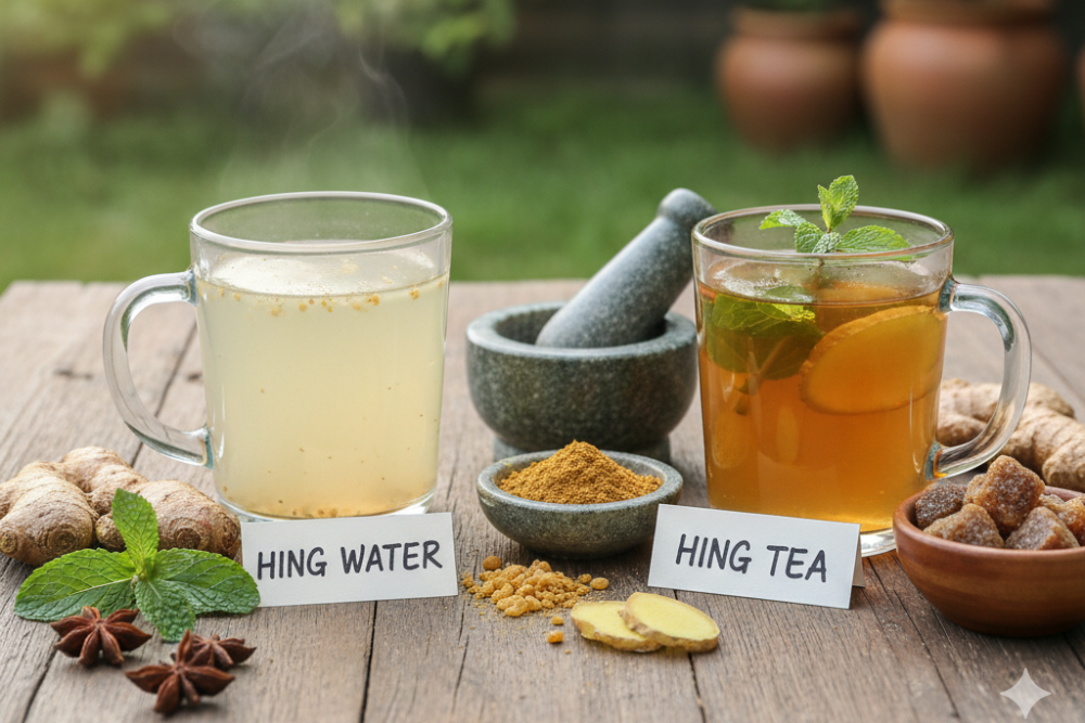 Hing Water vs Hing Tea