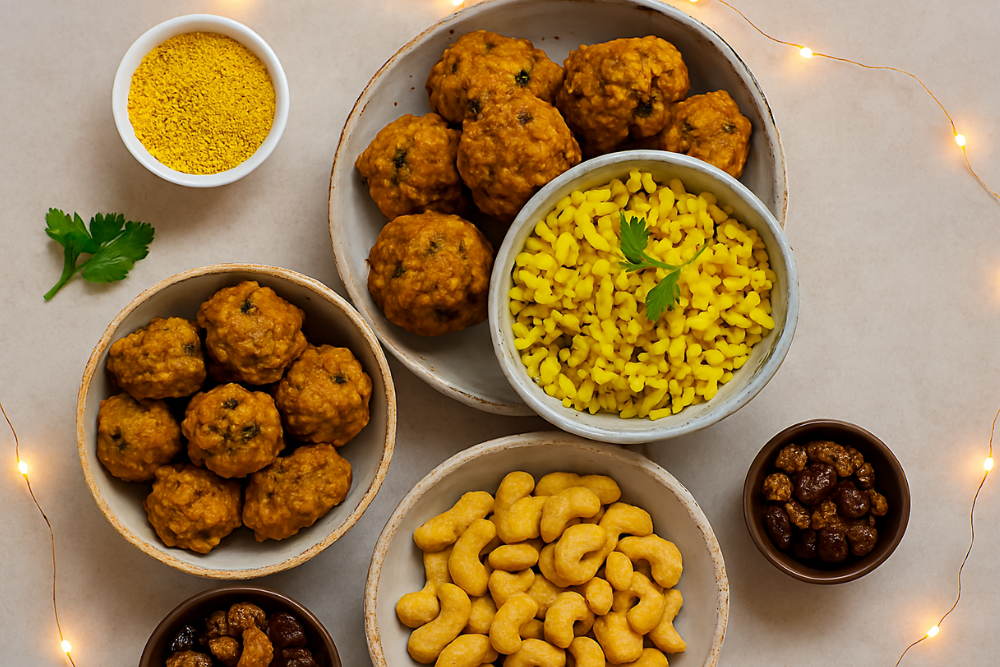 hing for digestion in party snacks